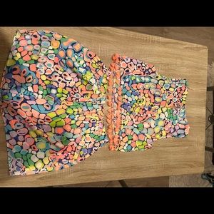 Lilly Pulitzer skirt/top set size 0